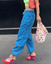 Load image into Gallery viewer, Letter Embroidery Lace-up Sport Pants