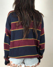 Load image into Gallery viewer, Striped Colorblock Long Sleeve Sweater