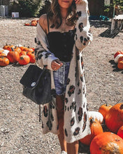 Load image into Gallery viewer, Halloween Leopard Long Sleeve Cardigans
