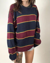 Load image into Gallery viewer, Striped Colorblock Long Sleeve Sweater
