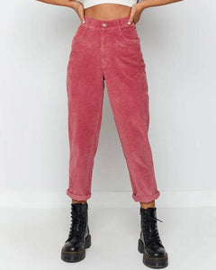 Casual Solid Color Straight Pants